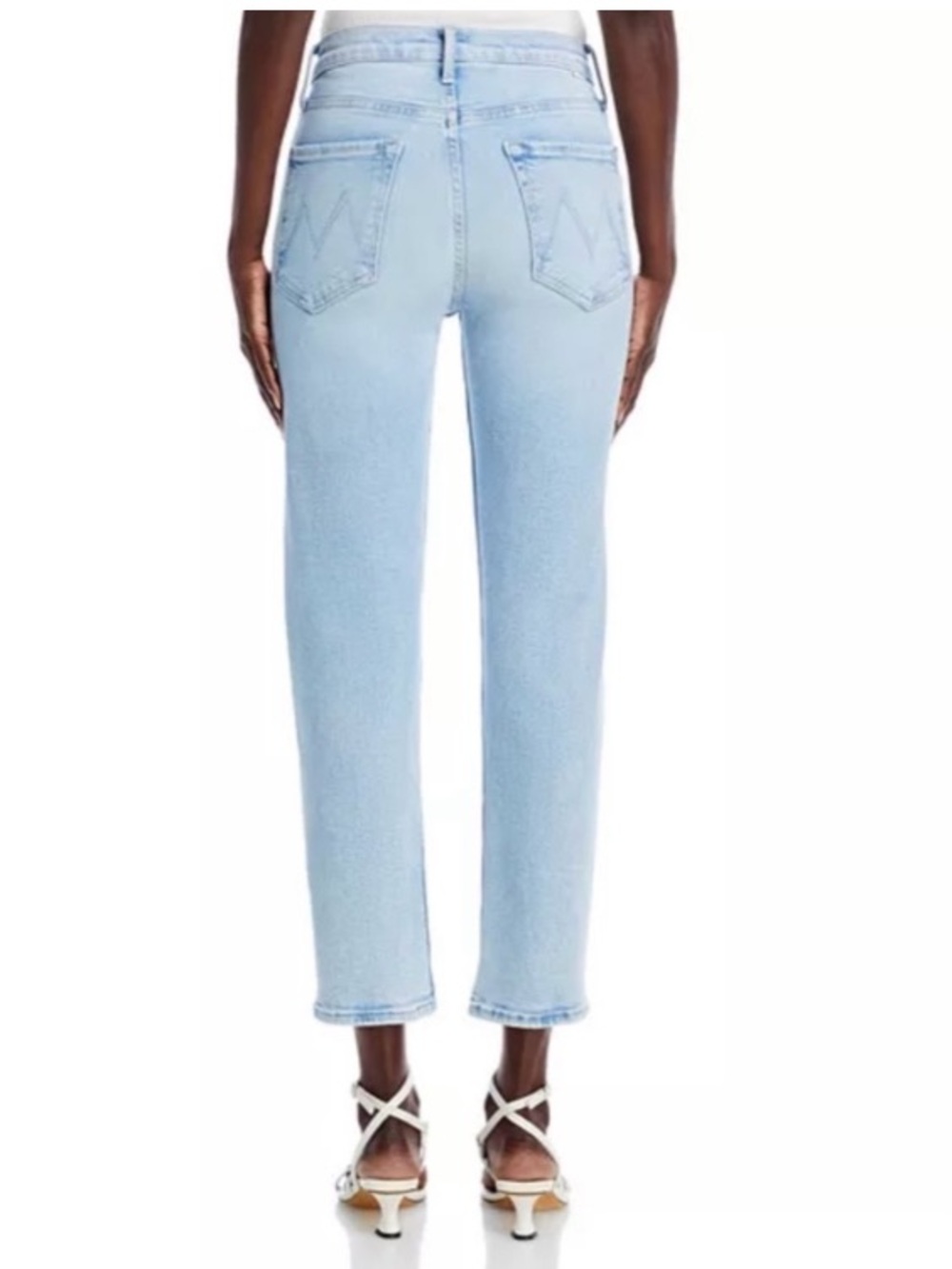 MOTHER The Tomcat Flood High Rise Straight Leg Jeans in Big Hair Don't Care - 24 - Picture 2 of 11
